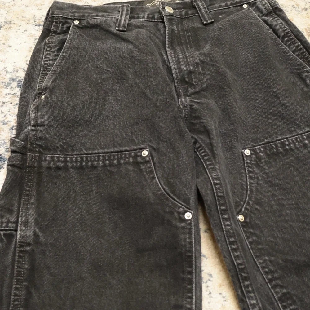 Abercrombie & And Fitch Baggy Workwear Jeans Mens 29x30 Pants Denim Double Knee